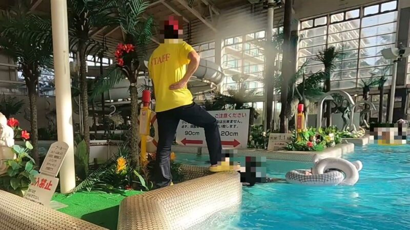 龍宮城スパホテル三日月の室内プール(アクアパーク)