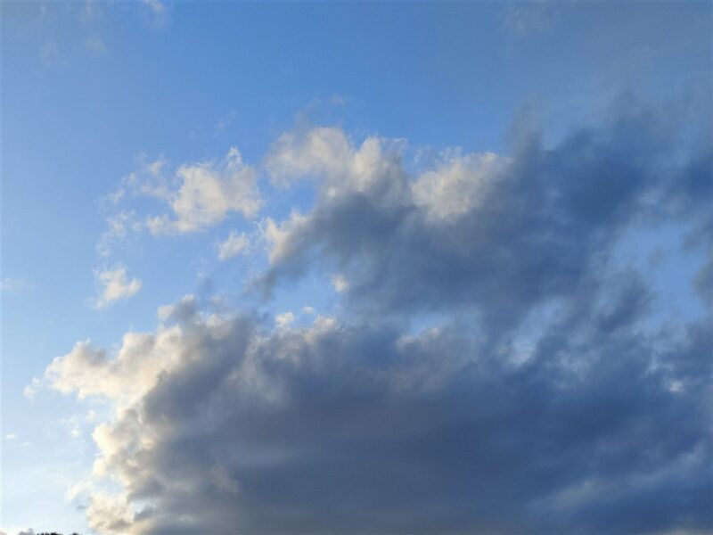 退院の日の空